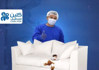 cleaning sofa